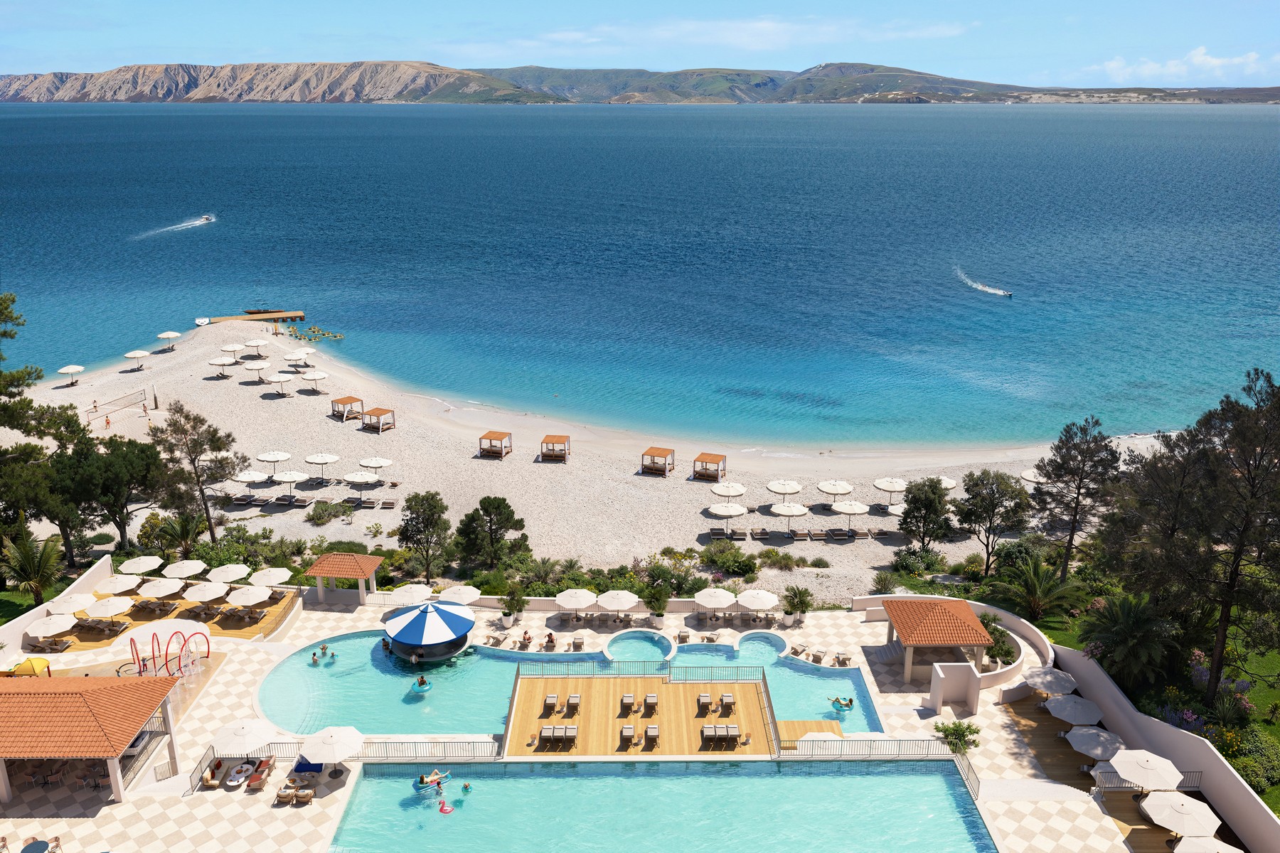 Mövenpick Kvarner Bay — resort grounds and pool
